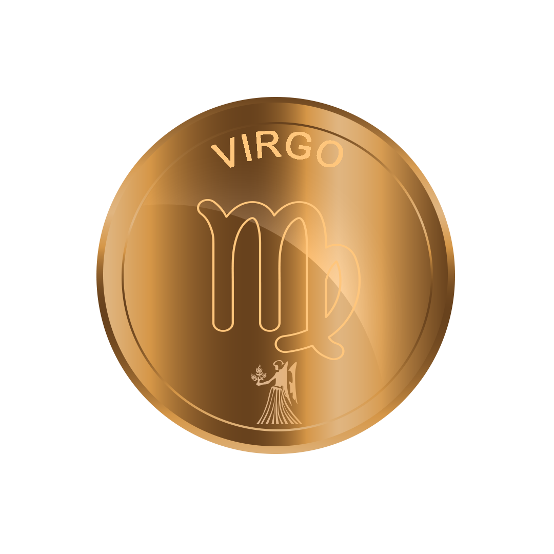 Virgo, Virgo gold zodiac sign png, Virgo gold sign PNG, gold Virgo PNG transparent images download